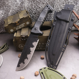 Cuchillo Bowie ML de Acero Inoxidable con Mango de Plástico, Punta Recta, para Camping y Actividades al Aire Libre, Grosor de 3.9mm, Corte OEM - Product Image 3