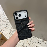 Nouvelle coque de téléphone portable en TPU plissé, couleur encre éclaboussée, simple et créative, résistante aux chutes, pour Apple iPhone 14 15 16 17 Pro Max