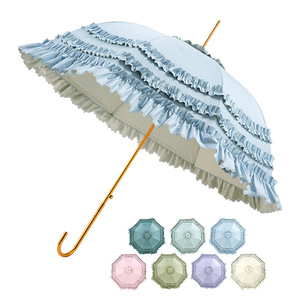 Lolita <span class=keywords><strong>parapluie</strong></span> Parasol grande dentelle dentelle ensoleillé <span class=keywords><strong>parapluie</strong></span> 190t semi-automatique coeur spécial princesse <span class=keywords><strong>parapluie</strong></span> pour fille - Product Image 1