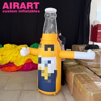 Bouteille de bière gonflable géante personnalisée pour la publicité extérieure