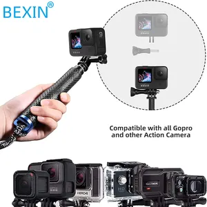 BEXIN-Palo de selfi profesional Flexible portátil, varilla de extensión, Mini SLR Vlog, soporte para cámara de vídeo y teléfono
