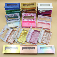 Vente de cils de marque privée personnalisée, boîte d'emballage en carton pour cils