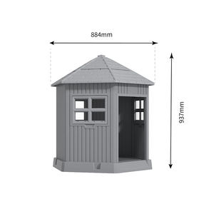 Casa de perro grande impermeable al aire libre aislada con ventana - Product Image 2