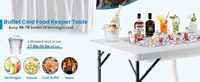 La plupart des choix de table pliante en plastique blanc de 4 pieds avec étagère de service