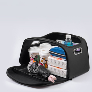 Boîte de rangement de coffre haut de gamme en cuir Nappa pour hommes et femmes avec poignée métallique, compatible avec <span class=keywords><strong>Mercedes</strong></span>, Audi, Tesla - Product Image 5