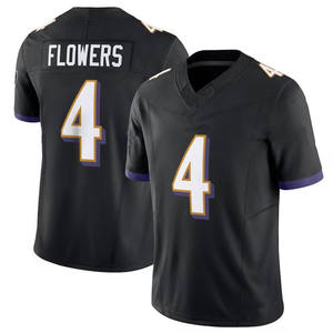 Maillots de football pour hommes Baltimore 0 Smith 8 Lamar Jackson 22 Derrick Henry 4 Flowers 14 Hamilton Maillots de football cousus édition limitée - Product Image 6