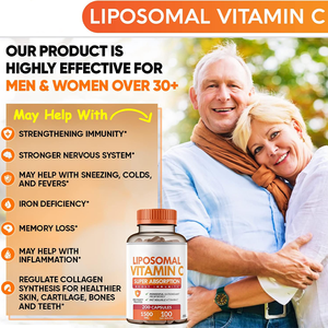 Suppléments vitaminiques VC liposomaux à absorption élevée de marque de distributeur OEM de capsule de vitamine C liposomale - Product Image 2