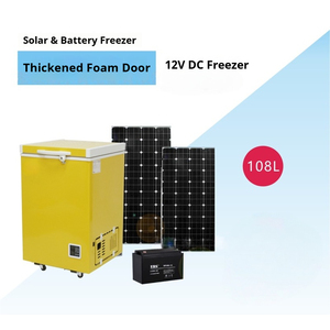 Solar-Chargeable 220V Mini Chest Freezer Frost-Free Design Energy Saving A+++ Class Single Door 135-308L Adjustable <b>Shelves</b> Dual - Product Image 2