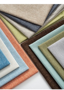Tissu de canapé en lin uni haut de gamme couleur unie, nappe en lin grossier, sac en coton et lin doux et résistant, technique de tissage pour garçons - Product Image 5