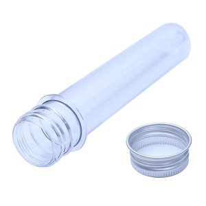 Tubes à vis en plastique PET, emballage 5 pièces, 16ml, 30ml, 40ml, 70ml, de qualité alimentaire, avec bouchon à vis