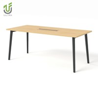 Table de conférence modulaire extensible IULTRA moderne pour 10 personnes, respectueuse de l'environnement, avec chaises, pour hôtel, école et bureau à domicile