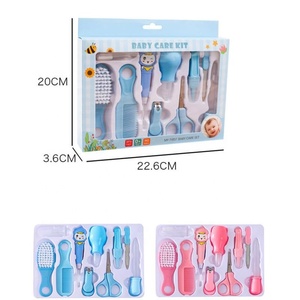 Commercio all'ingrosso 10 pezzi <span class=keywords><strong>Set</strong></span> per la cura quotidiana del neonato per bambini capelli unghie naso cura dell'orecchio Kit cura del bambino toelettatura <span class=keywords><strong>Manicure</strong></span> <span class=keywords><strong>Set</strong></span> - Product Image 6