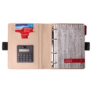 leather organizer notebook with calculator organizer notebook