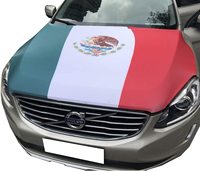 Housse de capot de voiture personnalisée avec drapeau de la République du Costa Rica, en tissu élastique lavable, bannière pour capot de voiture