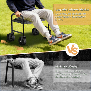 Heavy Duty Metal <b>Garden</b> Kneeler and Seat with 360 Degree Wheels for Outdoor Gardening and Landscaping Tasks - Product Image 6