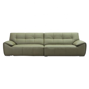 Sofá de cuero de lujo ligero para sala de estar, moderno, sencillo, pequeño <span class=keywords><strong>apartamento</strong></span>, <span class=keywords><strong>primera</strong></span> capa, sofá de fila de piel de vaca - Product Image 6