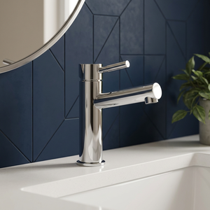 Grifo de lavabo de baño de agua fría individual más vendido, mezclador de grifo de lavabo de un solo mango cromado de acero inoxidable - Product Image 3