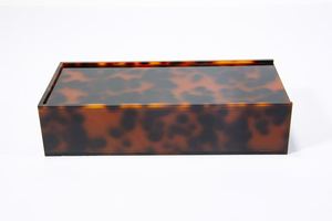 Contenedor de Lujo para Mahjong de Acrílico con Diseño Retro de Concha de Tortuga, Impermeable, Gran Capacidad, Correa de Transporte, Asa, Ecológico y Duradero - Product Image 5