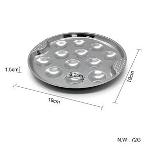 Ensemble de plaques d'escargot d'escargot en acier inoxydable portable <span class=keywords><strong>12</strong></span> <span class=keywords><strong>trous</strong></span> avec pince d'escargot et fourchette d'escargot pour la cuisine - Product Image 6