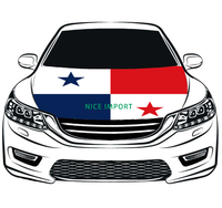Penutup Kap Mobil Bendera Niue Pelindung Kap Mesin yang Dipersonalisasi Poliester Elastis Tahan Panas Tahan Lama Cocok untuk Semua Jenis Mobil