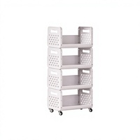 Étagère de rangement multifonctionnelle à plusieurs niveaux pour légumes, chariot mobile pour fruits
