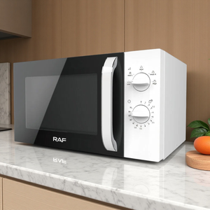 RAF 23L <strong>Microwave</strong> Oven EU Plug Turntable Heating Visible Window Grill Function Defrost Timer Control Kitchen Home Office - Product Image 1