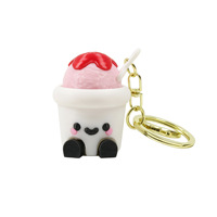Joli jouet anti-stress imprimé en 3D en forme de gâteau, pendentif de décompression à pression, porte-clés, cadeau, boîte mystère
