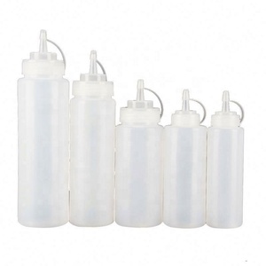 Wholesale 8oz Plastic <b>Squeeze</b> Sauce <b>Bottles</b> Kitchen Ketchup Dispenser Condiment <b>Bottles</b> - Product Image 5