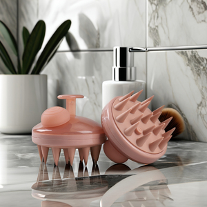 แปรงผมซิลิโคน หวีแปรงนวดหนังศีรษะ แปรงนวดผม - Product Image 4