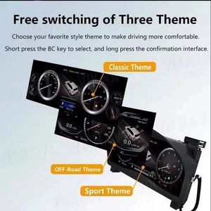 จอแสดงผล LCD สำหรับ Toyota Highlander ปี 2015-2019 มาตรวัดความเร็วแบบดิจิตอล แผงหน้าปัดดิจิตอล ห้องนักบินเสมือนจริง มาตรวัดรอบเครื่องยนต์ มาตรวัดระยะทาง - Product Image 2