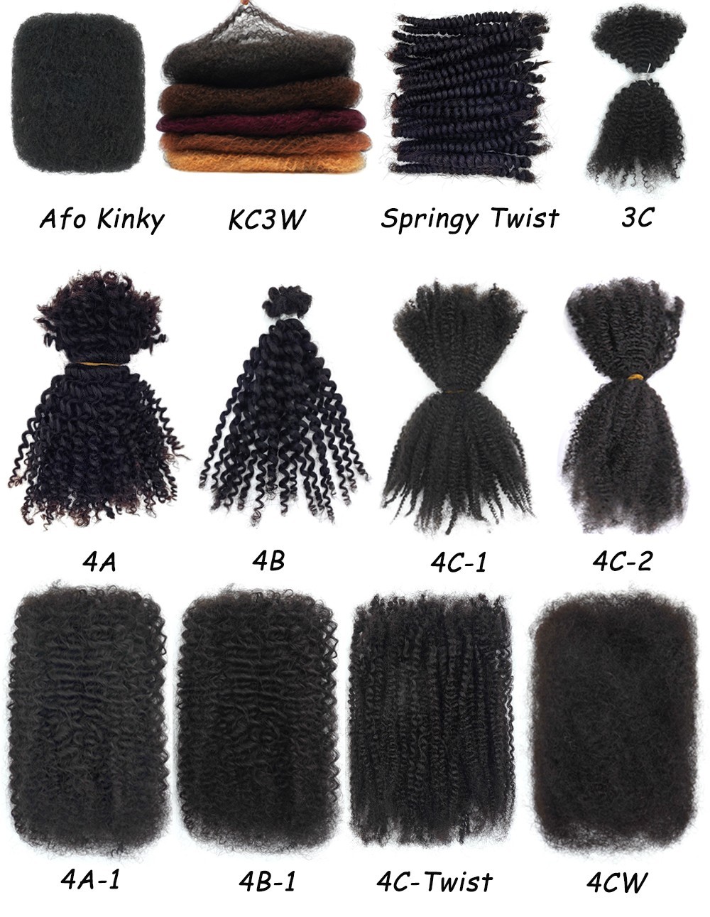KAMA Natural Color Factory Price Remy Hair Weft 4B 4C Full Cuticle Aligned Kinky Afro Curly Brazilian Hair Bundles Detail Section 15