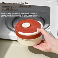 Boîte à lunch portable à compartiment unique avec poignée, compatible micro-ondes, résistante à la corrosion par oxygène, pour les employés de bureau, boîte bento