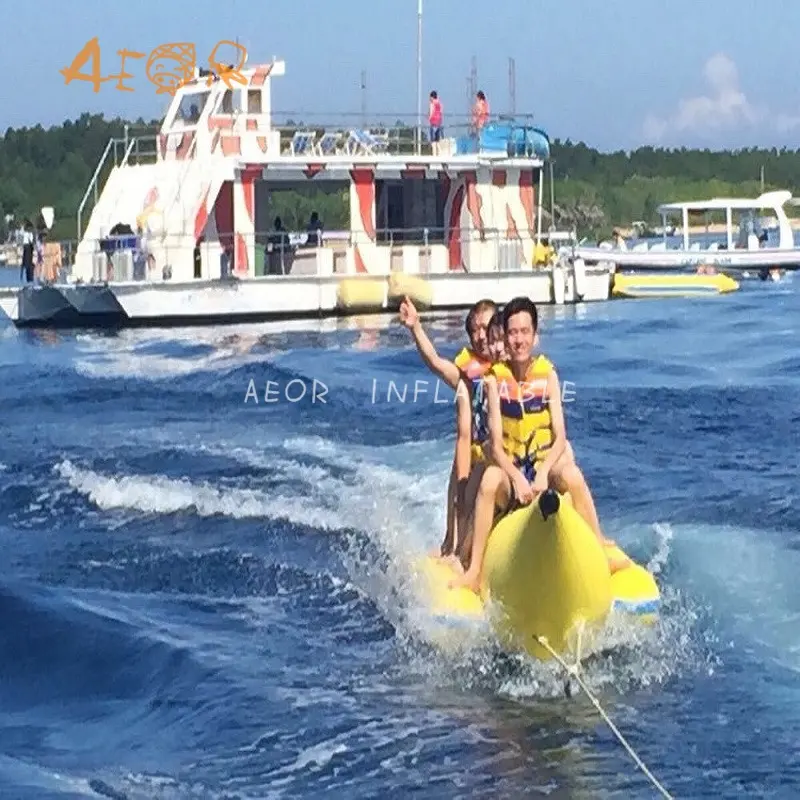 Надувная летающая рыба плот буксируемая Летающая надувная Банановая лодка водный спорт игра