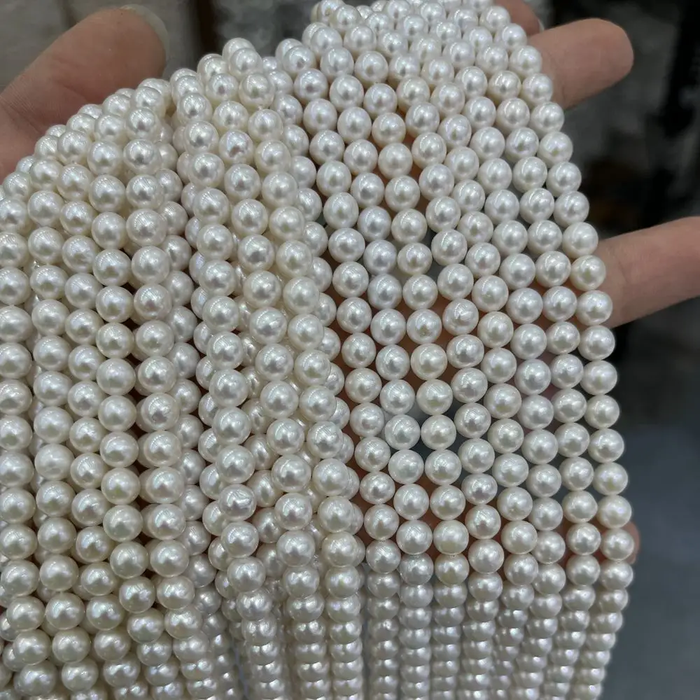 High Quality Quality 5.5-6mm 5-5.5mm Natural Freshwater Pearls Wholesale Akoya Pearl Beads