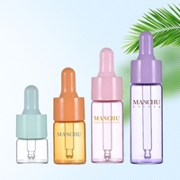 Fabricants de bouteilles, 5 ml, 10 ml, 15 ml, 20 ml, mini bouteille en verre de couleur macaron pour huile essentielle, emballage d'essences cosmétiques