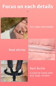 Factory <strong>Baby</strong> <strong>Cocoon</strong> Keep Warm Winter Footmuff Stroller Removable Multifunctional <strong>Baby</strong> Stroller Sleeping Bag - Product Image 6