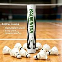 Volants de badminton professionnels en plumes de canard de classe B, légers, à haute élasticité, sensation de frappe douce, niveau tournoi