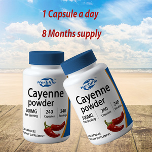 Cayena en Cápsulas 500mg, 240 Unidades - Sin Gluten, Sin OMG, Venta al Por Mayor OEM/ODM - Product Image 4