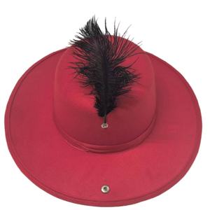 Sombrero Fedora de Plumas con Ala Ancha de Fieltro y Plumas de Avestruz para Bodas y Fiestas Casuales, Ajustable, Unisex, para Todas las Estaciones - Product Image 3