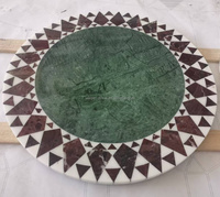 Table en marbre à motifs de médaillon pour restaurant, hall d'entrée, couloir, revêtement de sol, projet de conception de motifs de carreaux