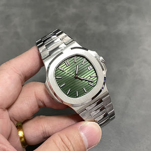 นาฬิกา Seiko NH35 ระบบจักรกลหรูหรา ตัวเรือนสแตนเลสสตีล ขนาดหน้าปัด 40 มม. สายขนาด 20 มม. กลไก ETA พร้อมฟังก์ชั่นสำรองพลังงาน ปฏิทิน และเข็มบอกเวลา - Product Image 1