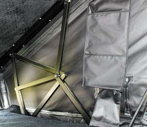 Waterdichte 2-persoons SUV daktoptent van aluminiumlegering, driehoekige hard-shell daktoptent voor buitenkamperen - Product Image 2