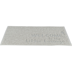 Alfombrilla para arena de gatos de 40 x 60 cm, gris claro, bandeja higiénica para caja de arena - Product Image 1