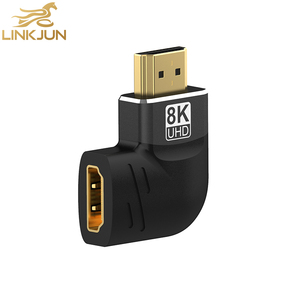 อะแดปเตอร์ HDMI2.1 8K 90/270องศา48 Gbps ตัวผู้กับตัวเมีย A136ที่ใช้ได้กับแล็ปท็อปโทรศัพท์มือถือ8K <span class=keywords><strong>60Hz</strong></span> <span class=keywords><strong>4K</strong></span> 120Hz HDTV - Product Image 1