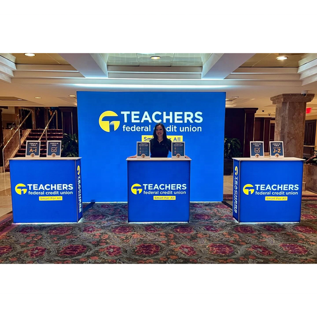 10ft SEG Backlit Popup Display LED Rectangle Shape Light Box Aluminum Textile Backlit Tension Fabric SEG for Trade Show Lightbox