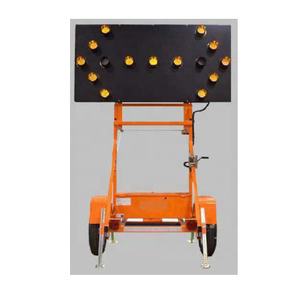 لافتة سهمية تحذيرية للمرور تعمل بالطاقة الشمسية 12 فولت أو 24 فولت مع إضاءة LED وامضة للشوارع والطرق - Product Image 1