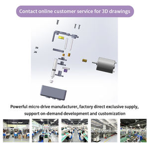 고토크 12v 24v 볼트 DC 웜 기어 모터 마이크로 전기 브러시 DC 모터 - Product Image 2