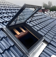 Tragaluz Automático Corredizo Eléctrico de Aleación de Aluminio de Alta Calidad con Función Antiviento y Diseño Gráfico para Villa