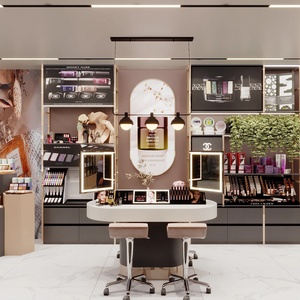 Custom Cosmetic Store Interior Design Beauty Display Furniture Makeup Showcase Counter Retail Shop Fixtures - Product Image 1