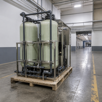 Réservoir de filtration industriel en PRV (fibre de verre) pour média sable, 1000 L/heure, pour système de traitement et filtration de l'eau de puits
